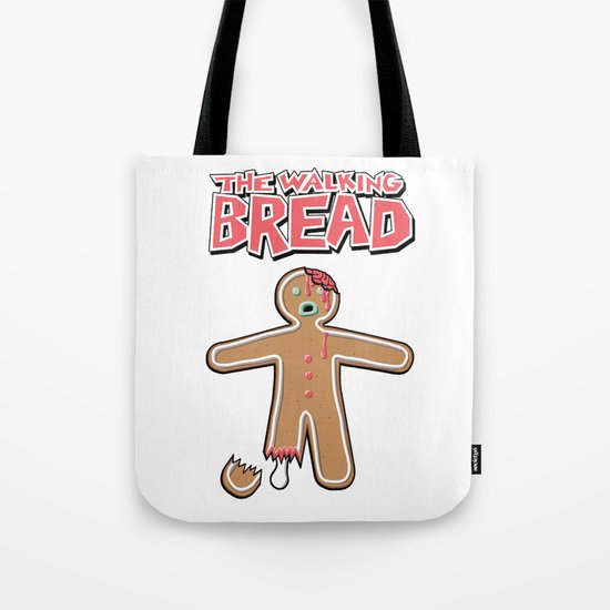 The Walking Bread Tote Bag