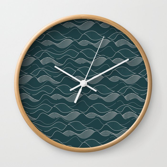 Broken Waves Wall Clock