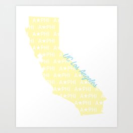 UCLA A Phi Art Print