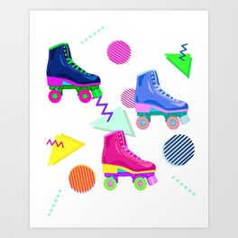 80's Skate Party Art Print