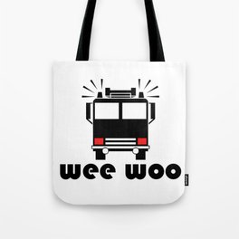 Wee Woo Fire Truck Tote Bag