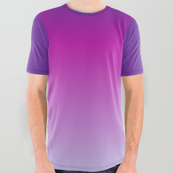 Minimalistic Sky in Purple All Over Graphic Tee