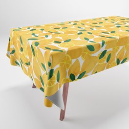 lemon mediterranean still life Tablecloth