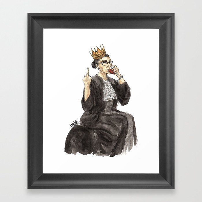 Queen RBG Framed Art Print