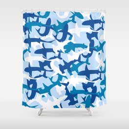 Shark Camo Shower Curtain