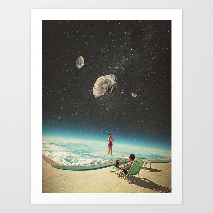 Summer with a Chance of Asteroids Art Print