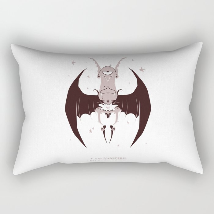 V is for Vampire Rectangular Pillow