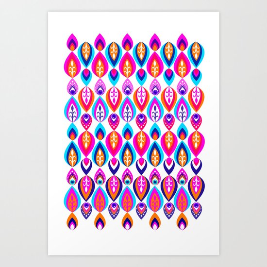 Pierrot II/Happy Memoir Pattern Art Print