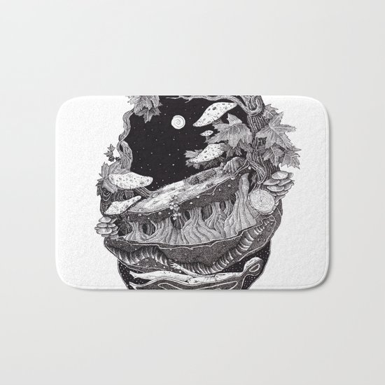 black nature Bath Mat