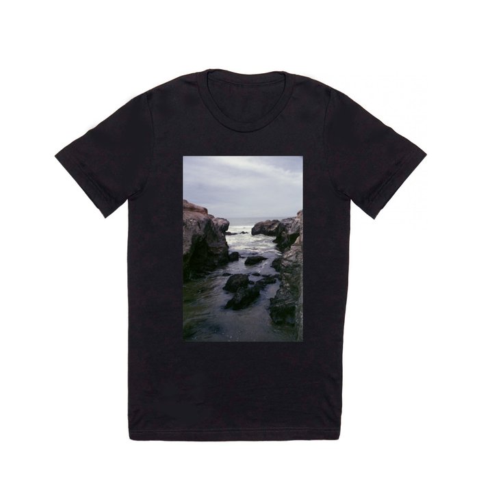 Dark and Rocky Coastline T Shirt