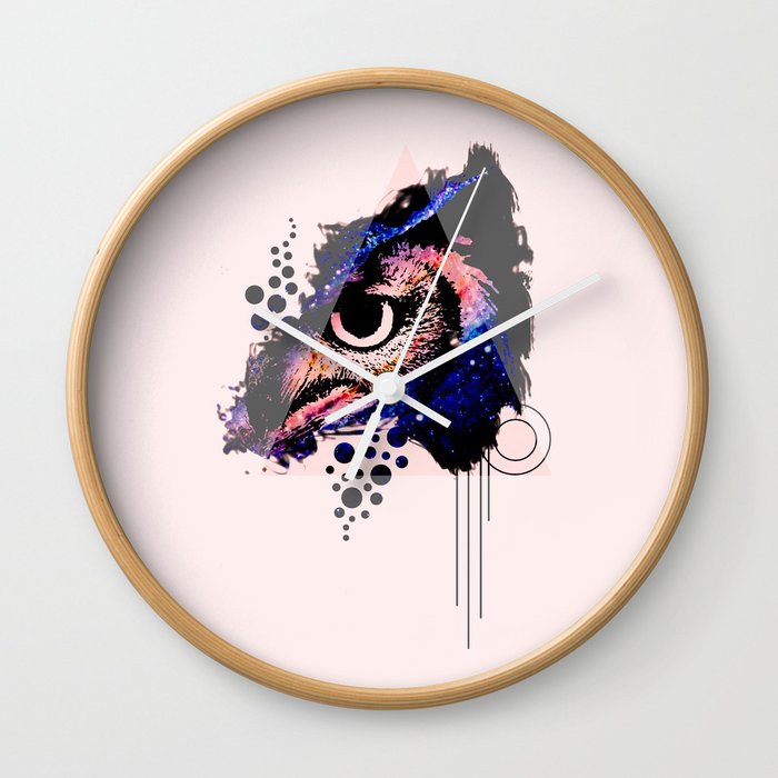 Owl Space Wall Clock