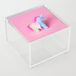 Fuzzy Unicorn Acrylic Box
