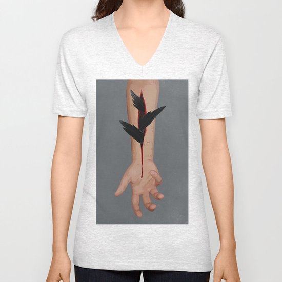wanting to be Unisex V-Neck