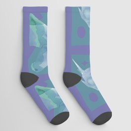 Abstraction_YOU_ARE_MAGICAL_UNICORN_UNIQUE_POP_ART_0117A Socks