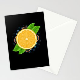 Orange Juicy Juice Fruit Stationery Card