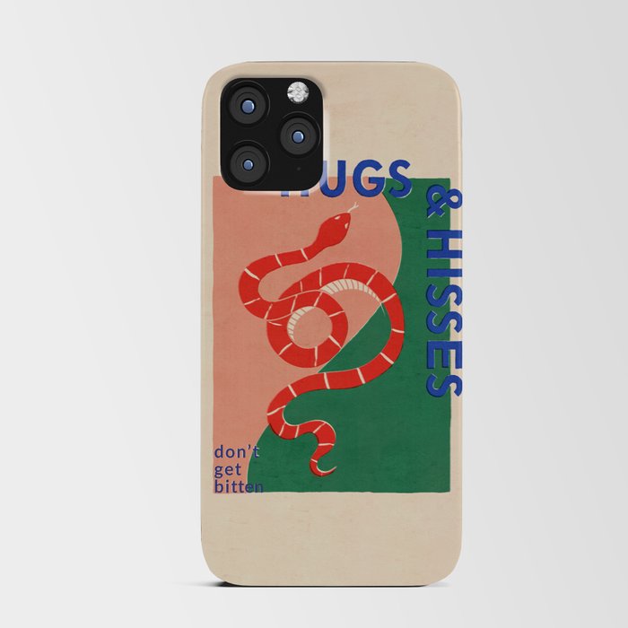 Vintage Snake, Retro Illustration And Typography  iPhone Card Case