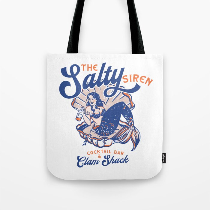 The Salty Siren Cocktail Bar & Clam Shack Tote Bag