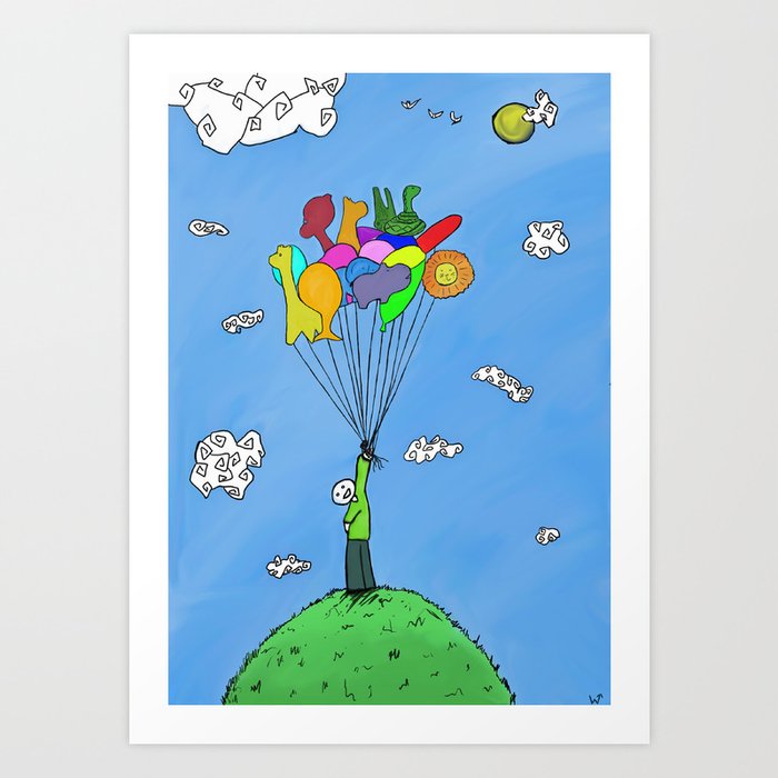 Balloon Animals Art Print