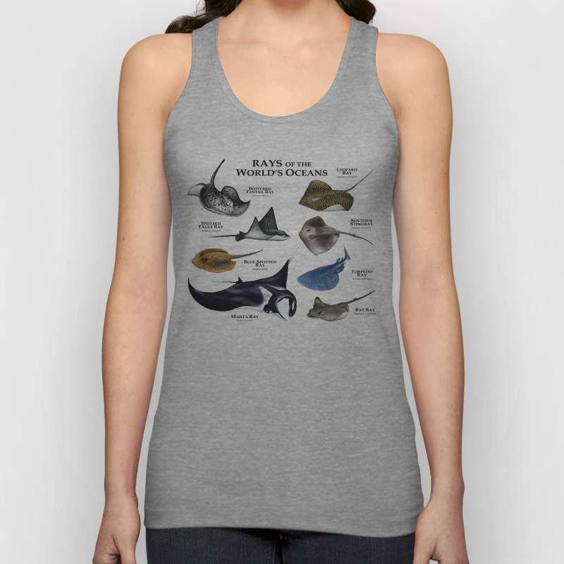 Rays Of The World S Oceans Tank Top By Wildlife Art By Roger Hall Society6