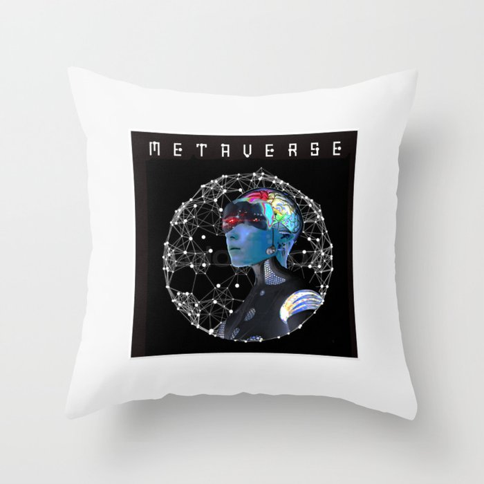 Metaverse Throw Pillow