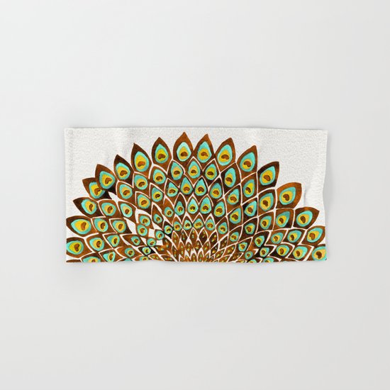 Peacock Mandala – 70s Palette Hand & Bath Towel