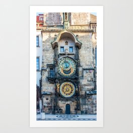 Prague Astronomical Clock Art Print