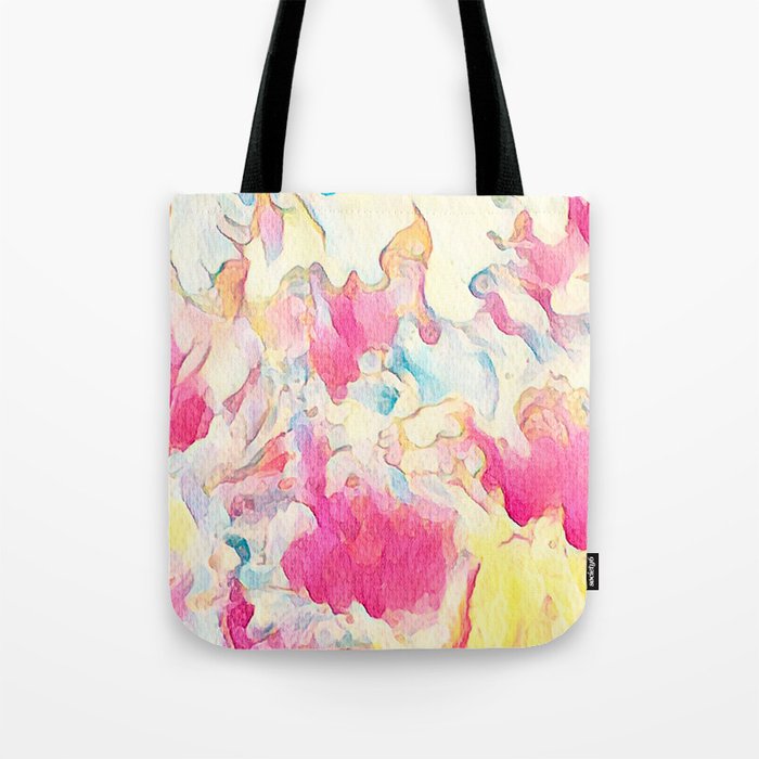 Pink Baby Pastel Colors Abstract Tote Bag