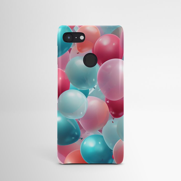 Pink blue balloons #9 Android Case