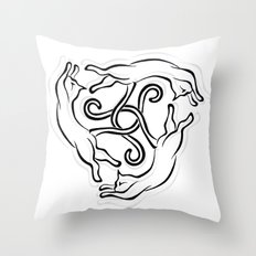 CAT KNOT Throw Pillow