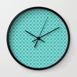 Green Blue Modern Art Collection Wall Clock