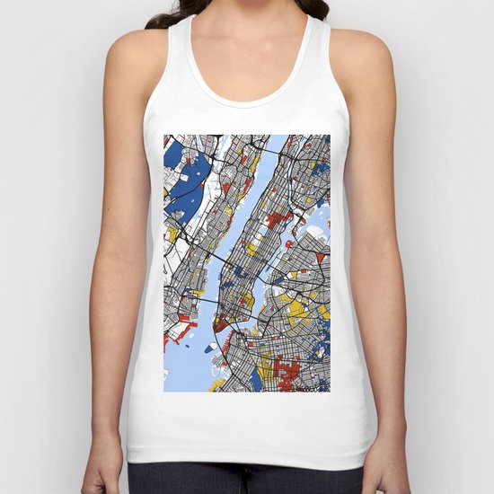 New York Mondrian Unisex Tank Top