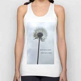 Some See A Wish Dandelion Tank Top