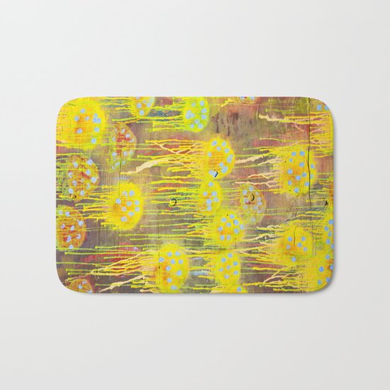 Polka Dot Jellyfish Bath Mat
