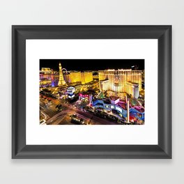 Las Vegas Nevada Skyline Framed Art Print