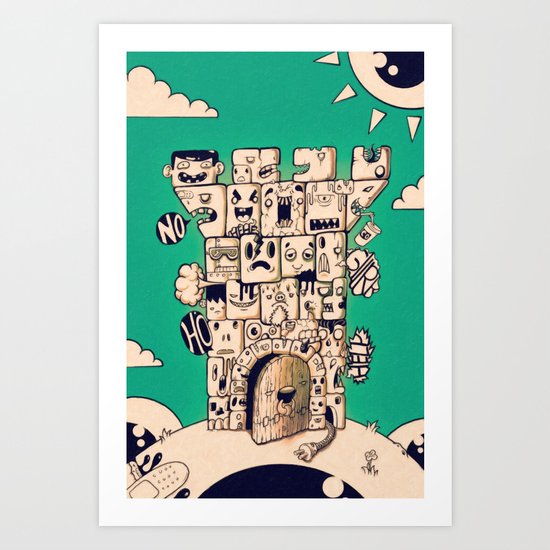 man castle Art Print
