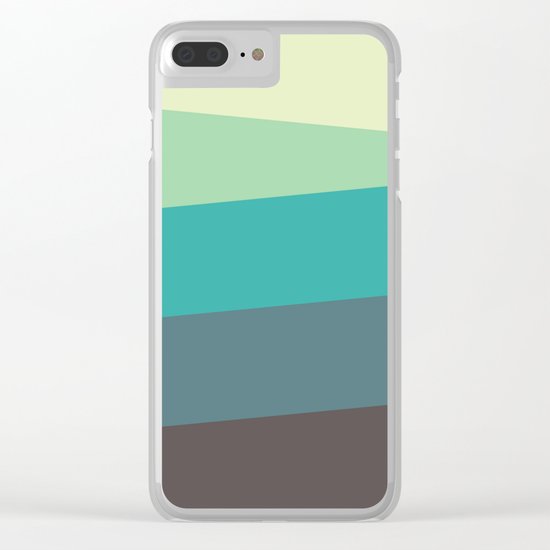 Green Tone Clear iPhone Case
