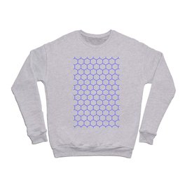 Honeycomb (Azure & White Pattern) Crewneck Sweatshirt