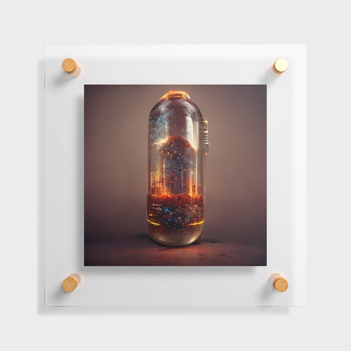 Big Bang in a Bottle Floating Acrylic Print