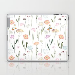 Pretty Wildflowers Floral Pattern Laptop Skin