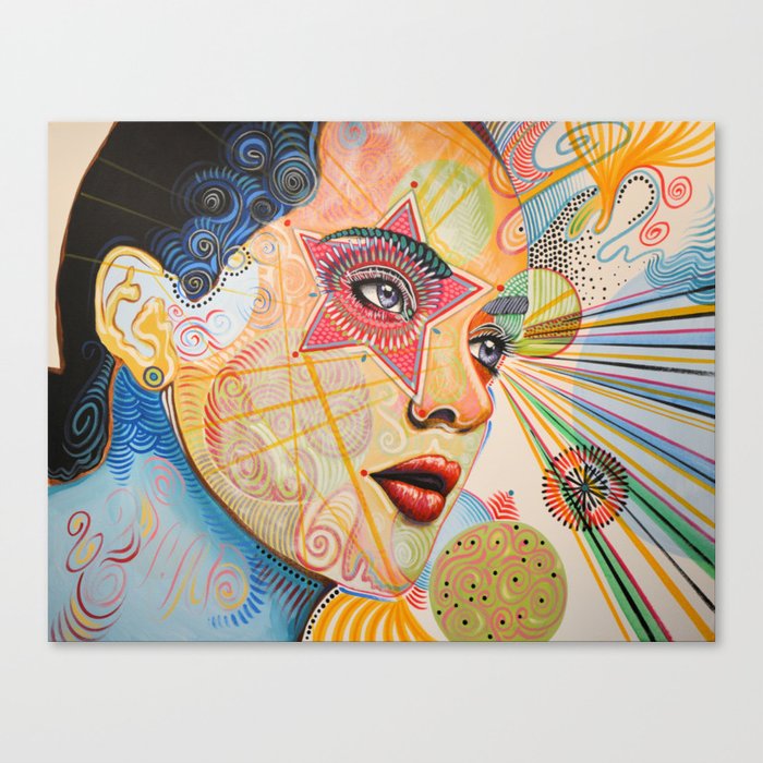 Abstract Art Female Women Portrait Painting Honestly Speaking