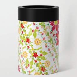 Summer Tropical Wildflowers Paradise Can Cooler