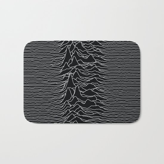 Unknown Radio Waves - Unknown Pleasures Bath Mat