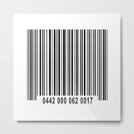 Barcode #1 Metal Print