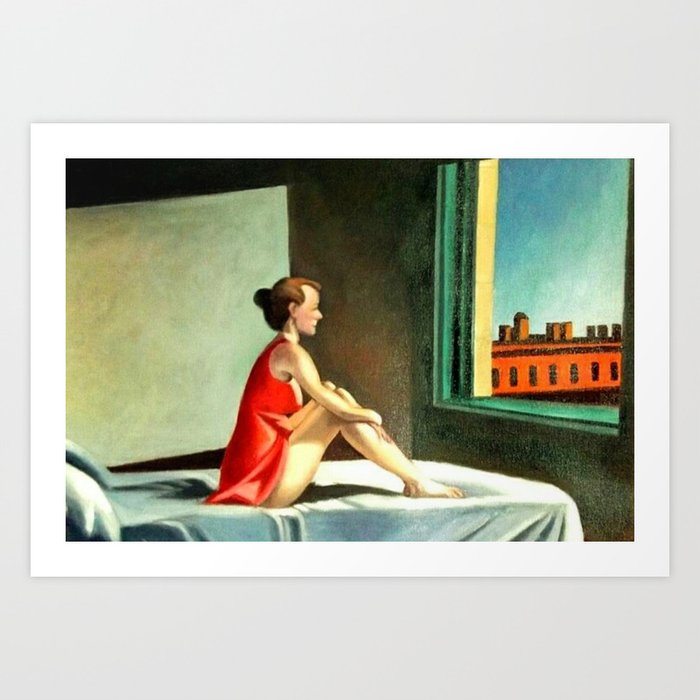 Edward Hopper Morning Sun Art Print by Faris yamna Society6