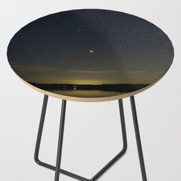 Mars Milky Way and Stars on Lake Side Table