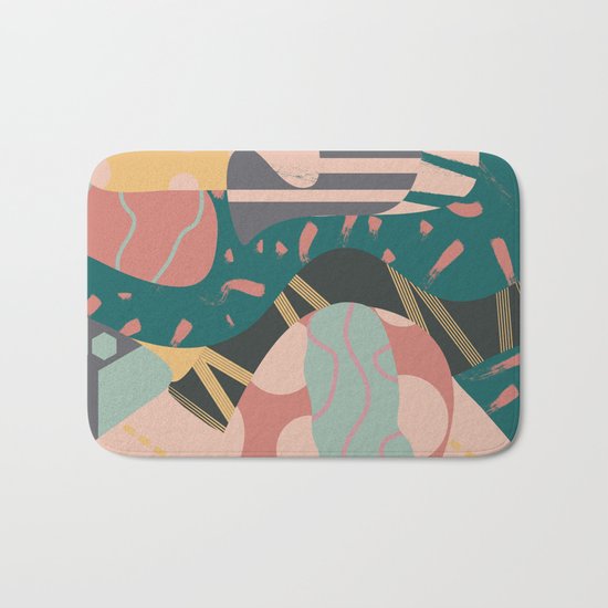 Tribal pastels Bath Mat