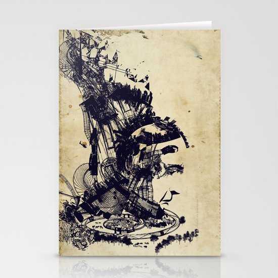 the architect's dream Stationery Cards