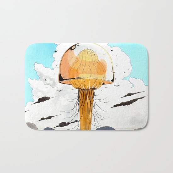 Méduse volante #4 Bath Mat
