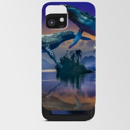 Spirit Whales Dancing iPhone Card Case
