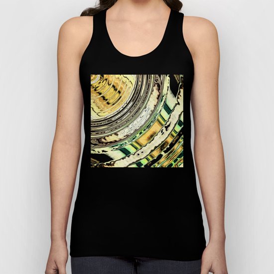 Textured Earth Tone Rings Unisex Tank Top